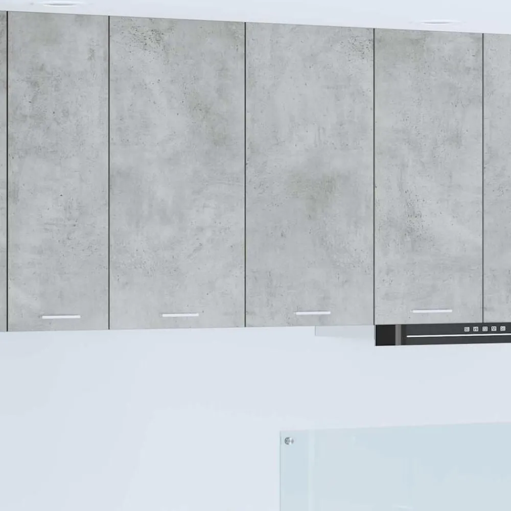 Kasten & Opbergmeubelen*vidaXL Hangkast met opslag 80 x 31 x 80 cm Bewerkt hout Beton grijs