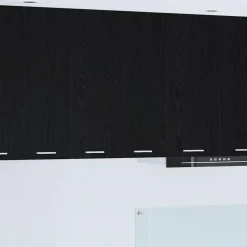 Kasten & Opbergmeubelen*vidaXL Hangkast met opslag 60 x 31 x 80 cm Bewerkt hout Zwart eiken