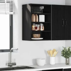 Hangkast met plank 40 x 29,5 x 60 cm Bewerkt hout>vidaXL Clearance