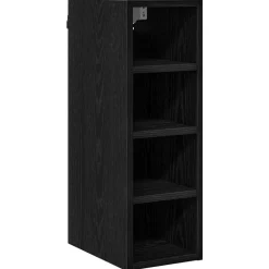 Kasten & Opbergmeubelen*vidaXL Hangkast met plank 20 x 29,5 x 60 cm Bewerkt hout Zwart eiken