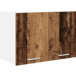 Hangkast Oude Hout en Wit 60 x 31 x 40 cm Bewerkt hout>vidaXL Best