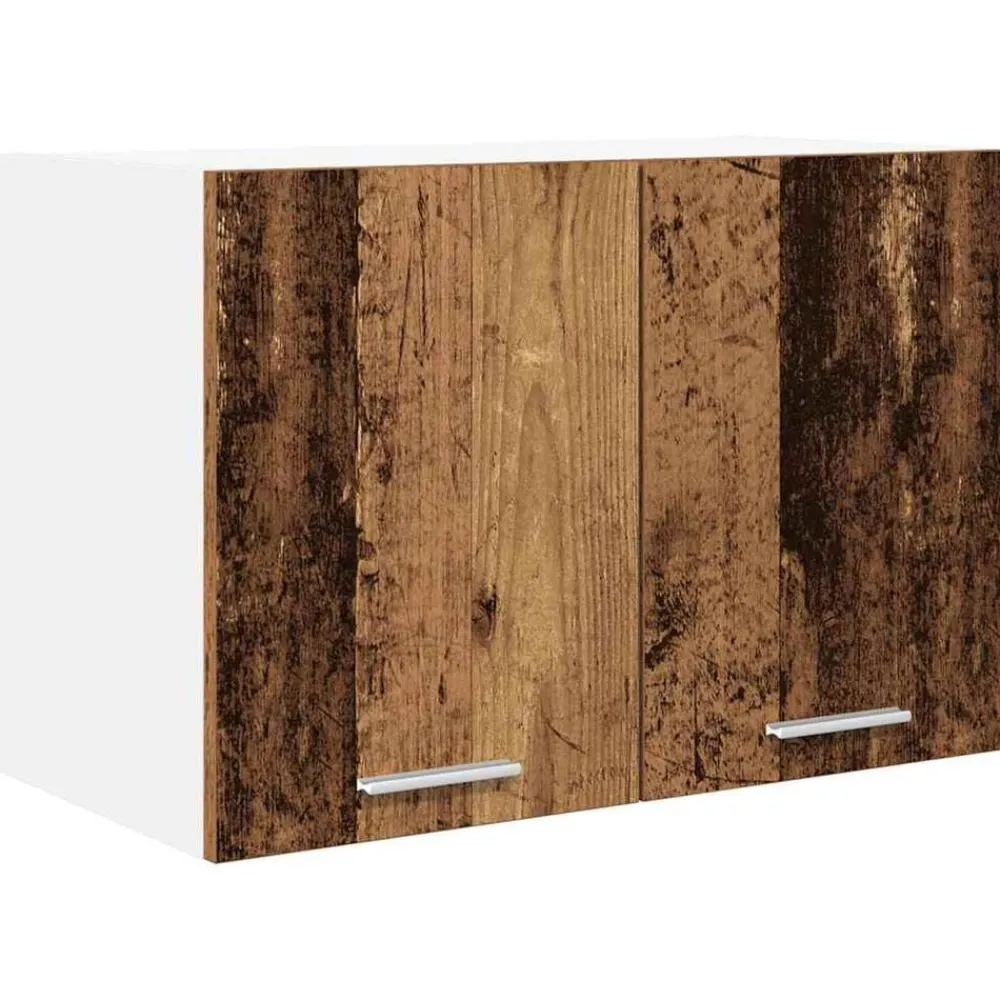 Hangkast Oude Hout en Wit 60 x 31 x 40 cm Bewerkt hout>vidaXL Best