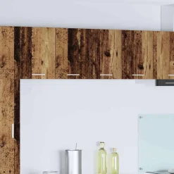 Hangkast Oude Hout en Wit 60 x 31 x 40 cm Bewerkt hout>vidaXL Best