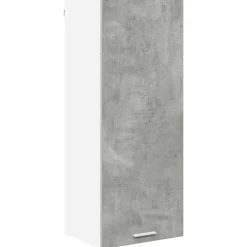 Kasten & Opbergmeubelen*vidaXL Hangkast Riga 40 x 31 x 100 cm Bewerkt hout Beton grijs