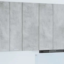 Kasten & Opbergmeubelen*vidaXL Hangkast Riga 40 x 31 x 100 cm Bewerkt hout Beton grijs