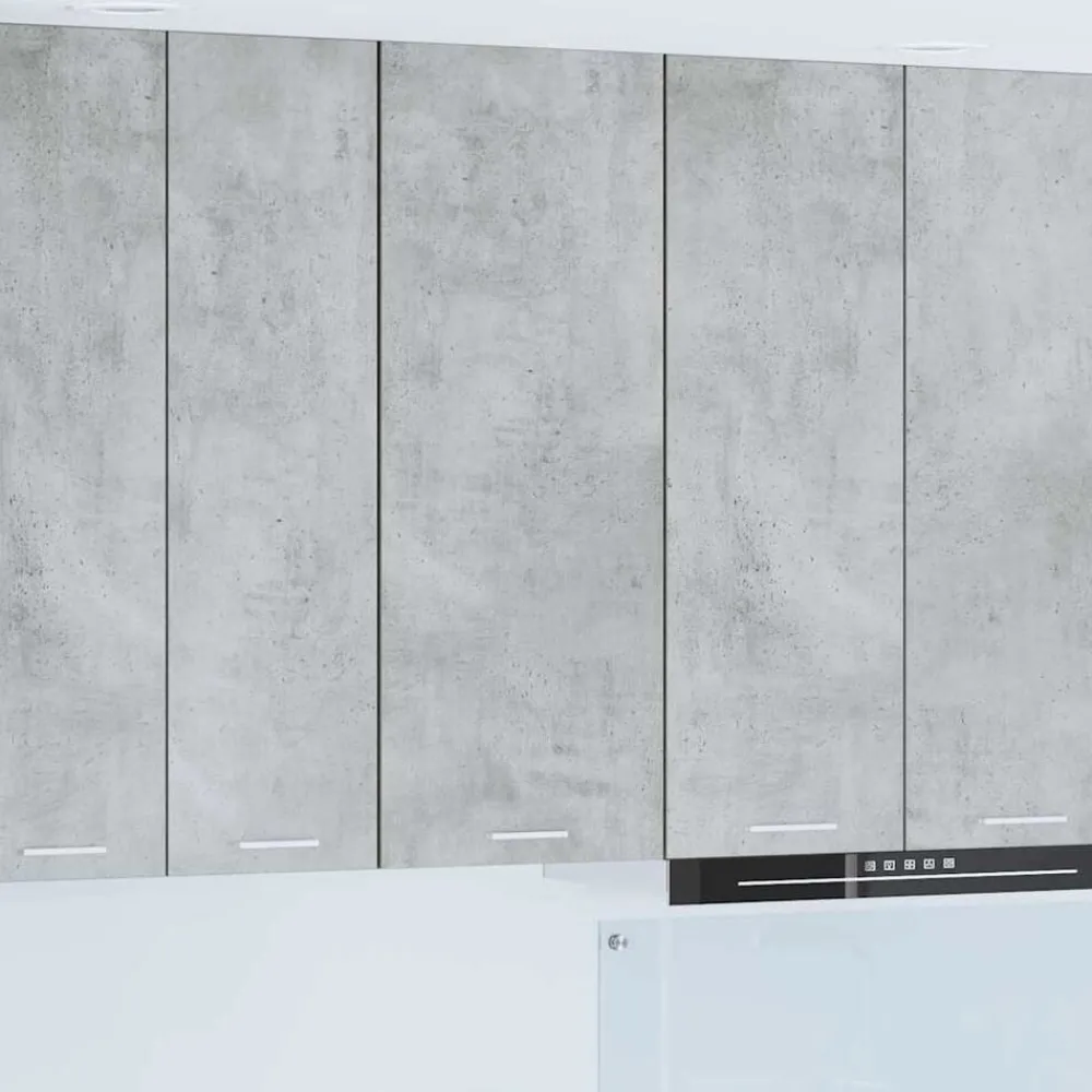 Kasten & Opbergmeubelen*vidaXL Hangkast Riga 40 x 31 x 100 cm Bewerkt hout Beton grijs