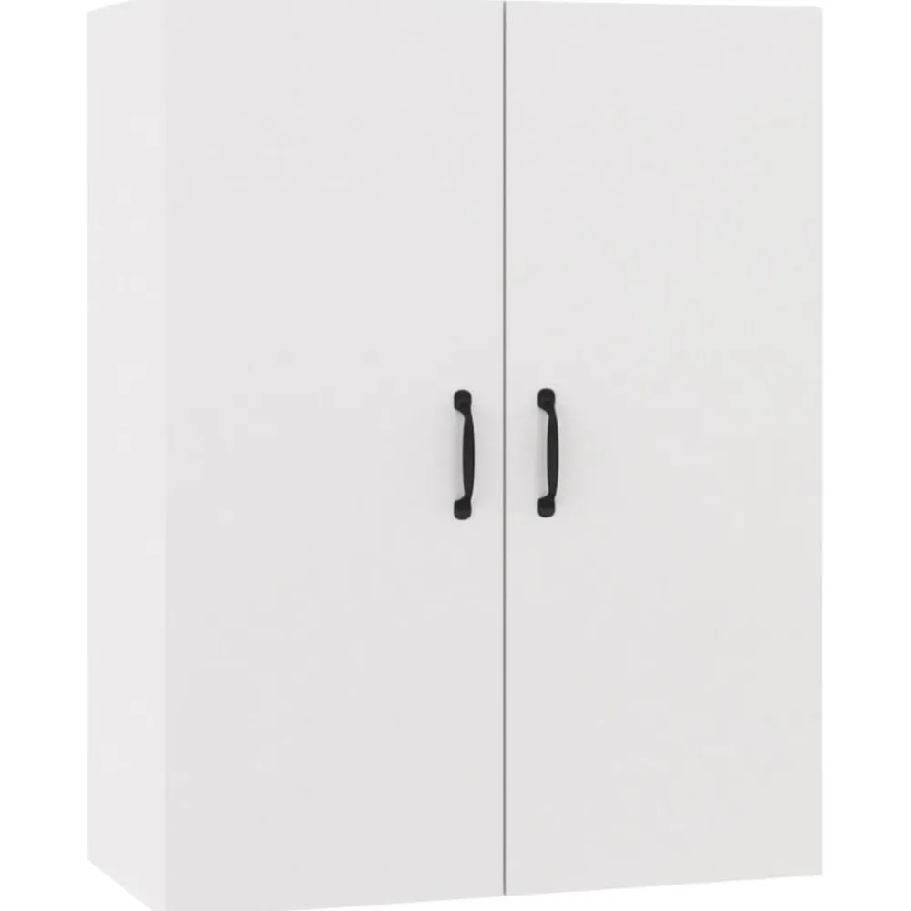 Kasten & Opbergmeubelen*vidaXL Hangkast 69,5x34x90 cm bewerkt hout Wit