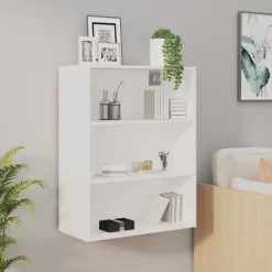 Kasten & Opbergmeubelen*vidaXL Hangkast 69,5x32,5x90 cm Wit