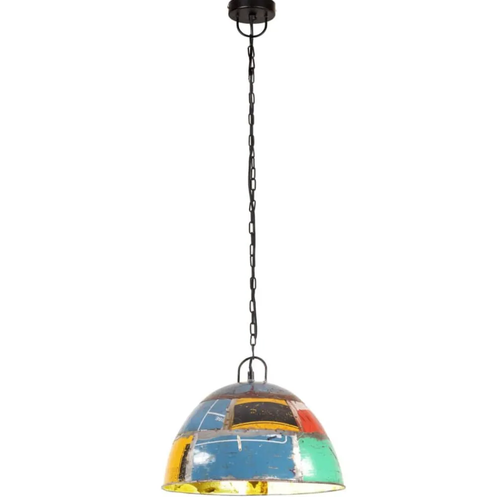 Verlichting*vidaXL Hanglamp industrieel vintage rond 25 W E27 41 cm meerkleurig Multikleur