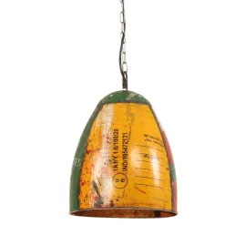Verlichting*vidaXL Hanglamp industrieel rond 25 W E27 32 cm meerkleurig Multikleur