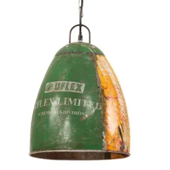 Verlichting*vidaXL Hanglamp industrieel rond 25 W E27 32 cm meerkleurig Multikleur