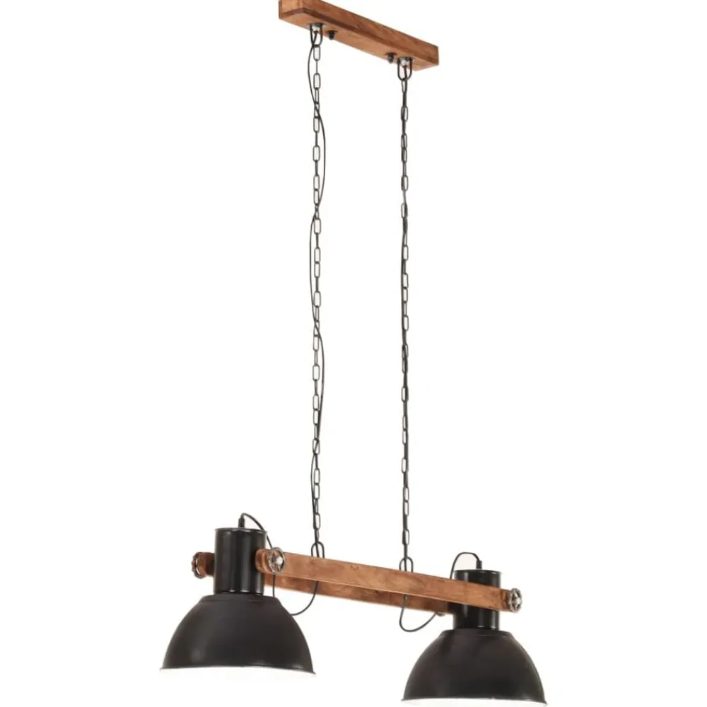 Verlichting*vidaXL Hanglamp industrieel 25 W E27 109 cm Zwart