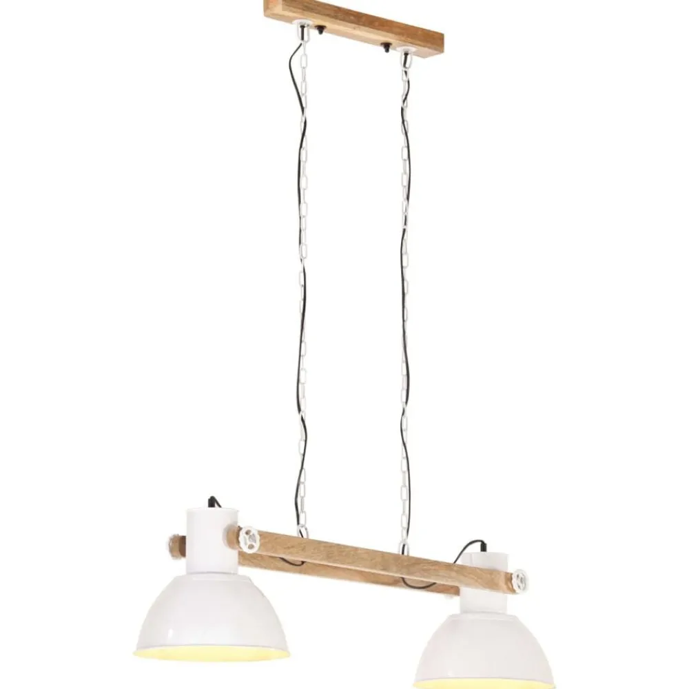 Verlichting*vidaXL Hanglamp industrieel 25 W E27 109 cm Wit