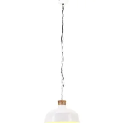 Verlichting*vidaXL Hanglamp industrieel E27 58 cm Wit