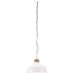 Verlichting*vidaXL Hanglamp industrieel E27 58 cm Wit