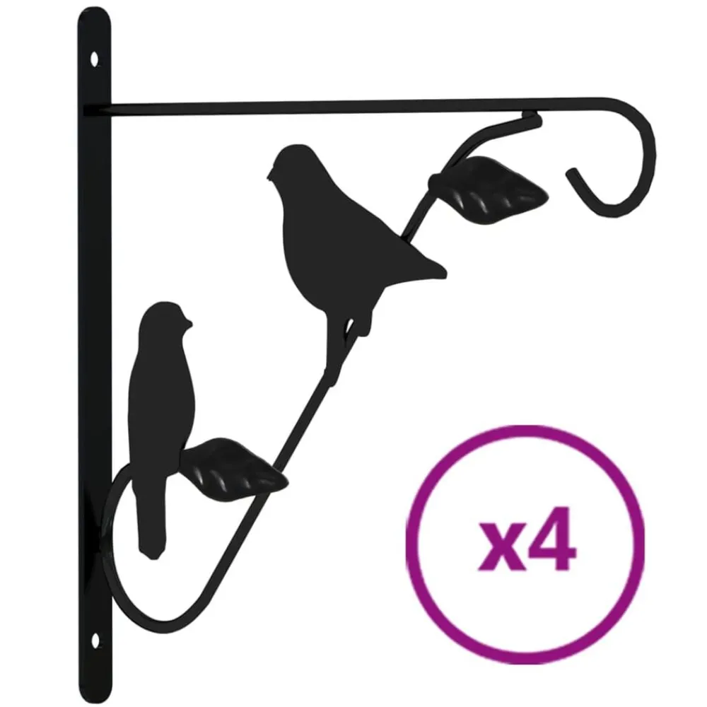 Hangmandbeugels 4 st staal zwart>vidaXL Hot