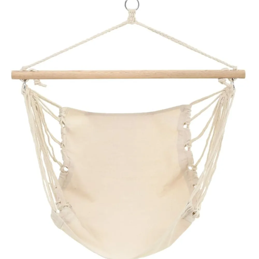 Hangstoel opvouwbaar crème>vidaXL Outlet