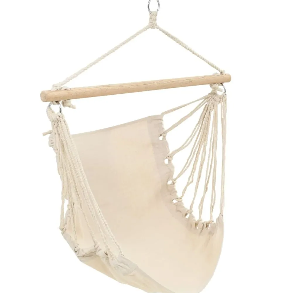 Hangstoel opvouwbaar crème>vidaXL Outlet