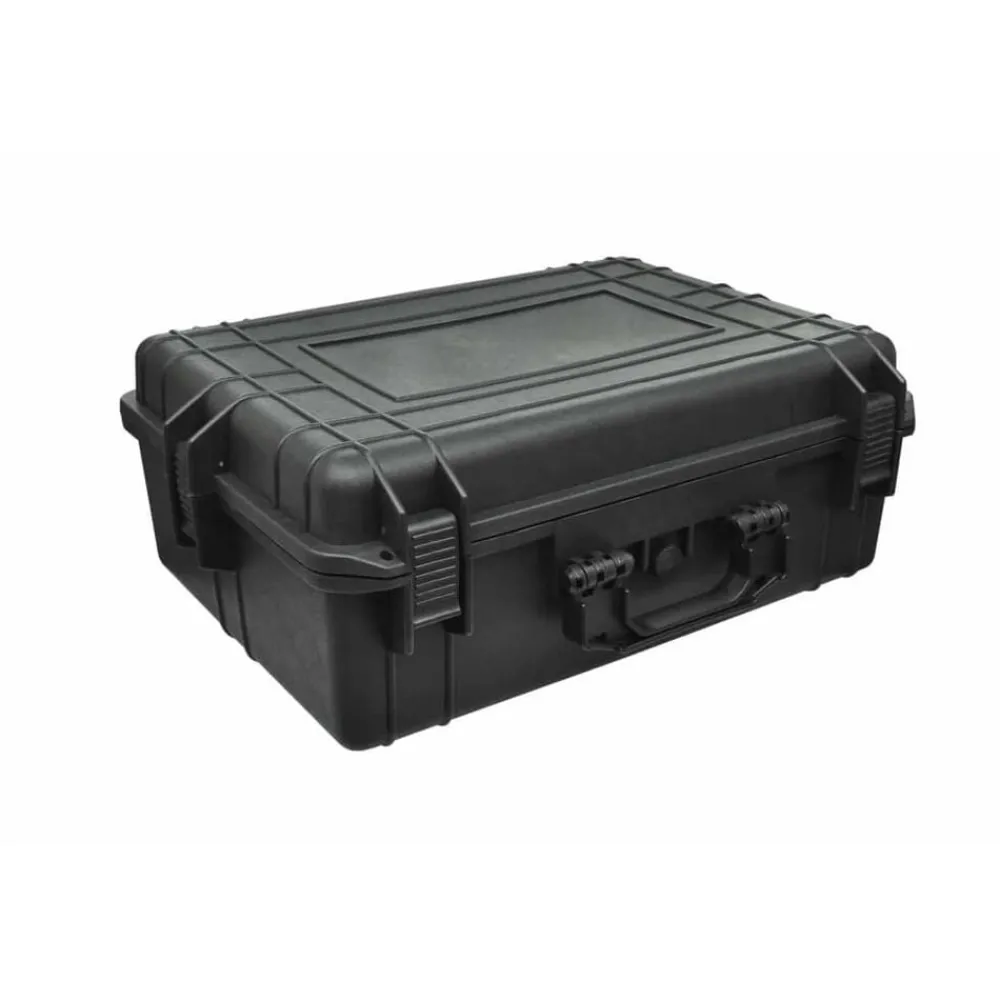 Bouwbeslag*vidaXL Hardcase transportkoffer met schuimvulling zwart