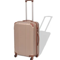 Bagage & Tassen*vidaXL Harde rolkoffer set kleurig 4-dlg champagne