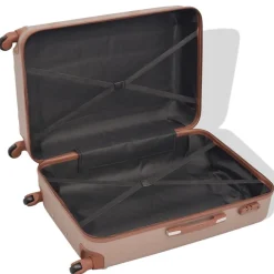 Bagage & Tassen*vidaXL Harde rolkoffer set kleurig 4-dlg champagne