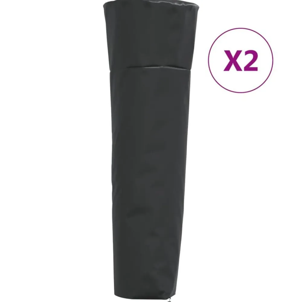 Accessoires Voor Tuinmeubelen*vidaXL Heaterhoezen piramidevormig 2 st 86x47x241 cm 420D oxford stof