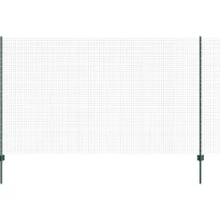 Hek met Paal 1,4 x 50 m Staal en PVC>vidaXL