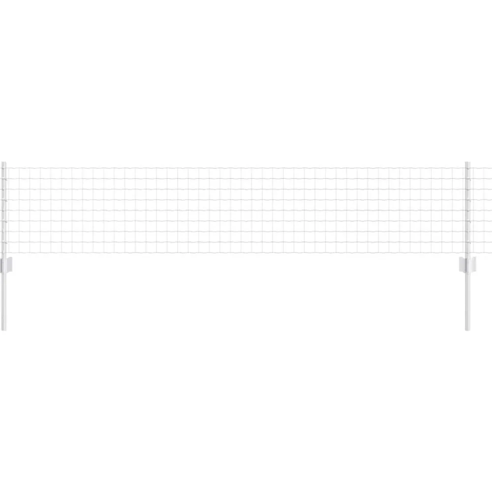 Tuinafscheidingen*vidaXL Hek met Paal Zilver 0,4 x 10 m Staal Gegalvaniseerd staal
