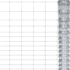 Tuinafscheidingen*vidaXL Hek 50x1,5 m gegalvaniseerd staal zilverkleurig
