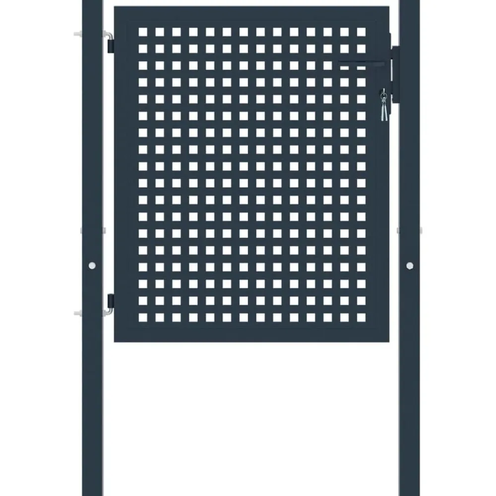 Hekpoort Antraciet 102x75 cm Staal>vidaXL Outlet