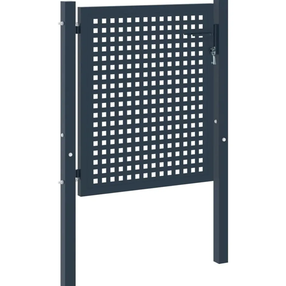 Hekpoort Antraciet 102x75 cm Staal>vidaXL Outlet
