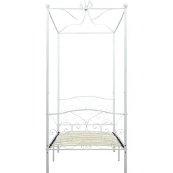 Bedden & Accessoires*vidaXL Hemelbedframe metaal 90x200 cm Wit