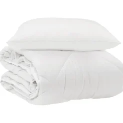 Het Duvet voor Elk Seizoen met kussen 2 pcs Wit Microvezel>vidaXL Sale