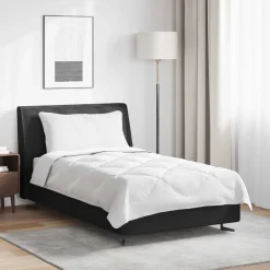 Linnengoed*vidaXL Het Duvet voor Elk Seizoen met kussen 2 pcs Wit Microvezel