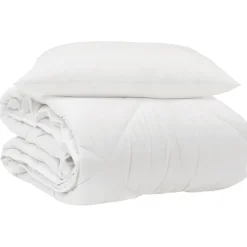 Het Duvet voor Elk Seizoen met kussen 2 pcs Wit Microvezel>vidaXL Clearance