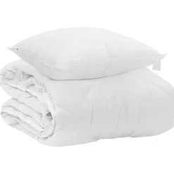 Het Duvet voor Elk Seizoen met kussen 2 pcs Wit Microvezel>vidaXL Outlet