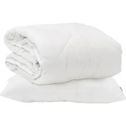 Het Duvet voor Elk Seizoen met kussen 2 pcs Wit Microvezel>vidaXL Discount