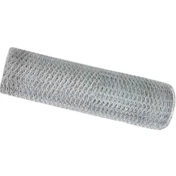 Tuinafscheidingen*vidaXL Hexagon Hek Zilver 0,6 x 10 m Gegalvaniseerd staal Geëgalvaniseerd staal