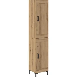 Kasten & Opbergmeubelen*vidaXL Highboard Artisan Eiken 34,5 x 34 x 180 cm Bewerkt hout