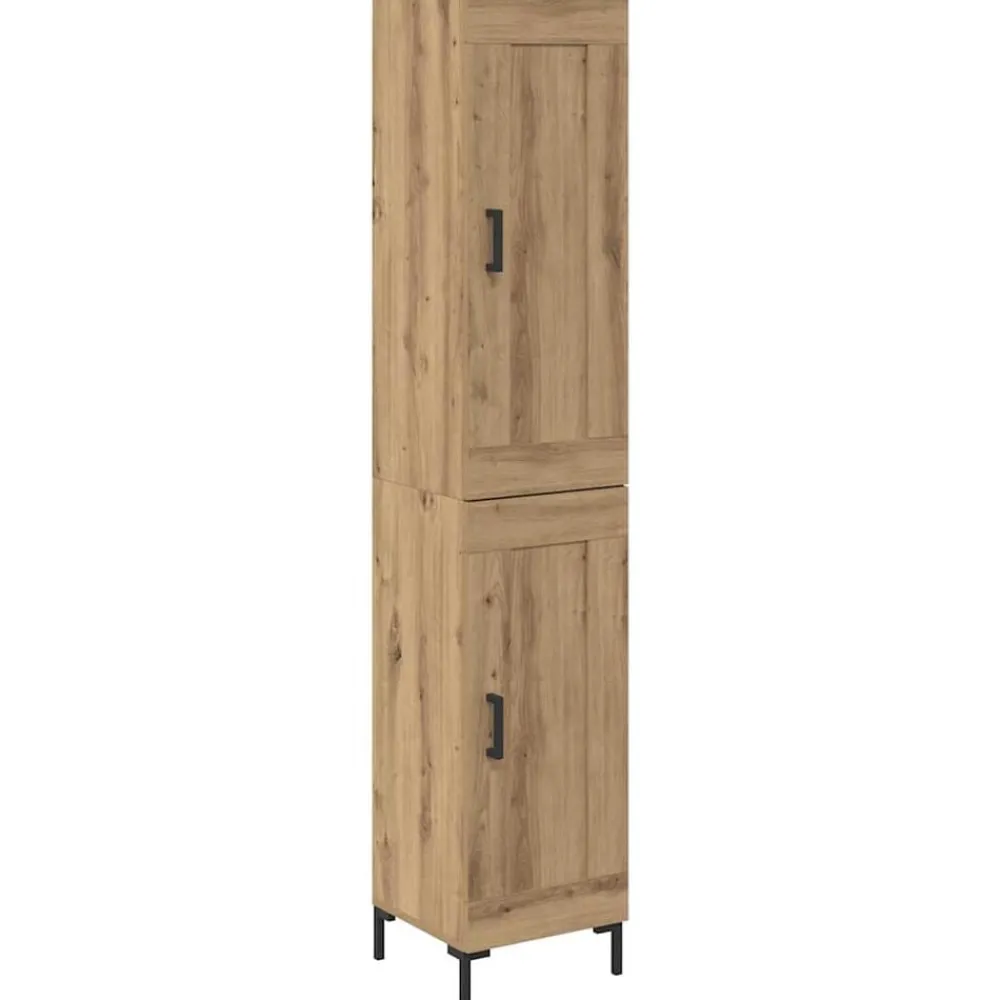 Kasten & Opbergmeubelen*vidaXL Highboard Artisan Eiken 34,5 x 34 x 180 cm Bewerkt hout