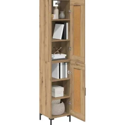 Kasten & Opbergmeubelen*vidaXL Highboard Artisan Eiken 34,5 x 34 x 180 cm Bewerkt hout