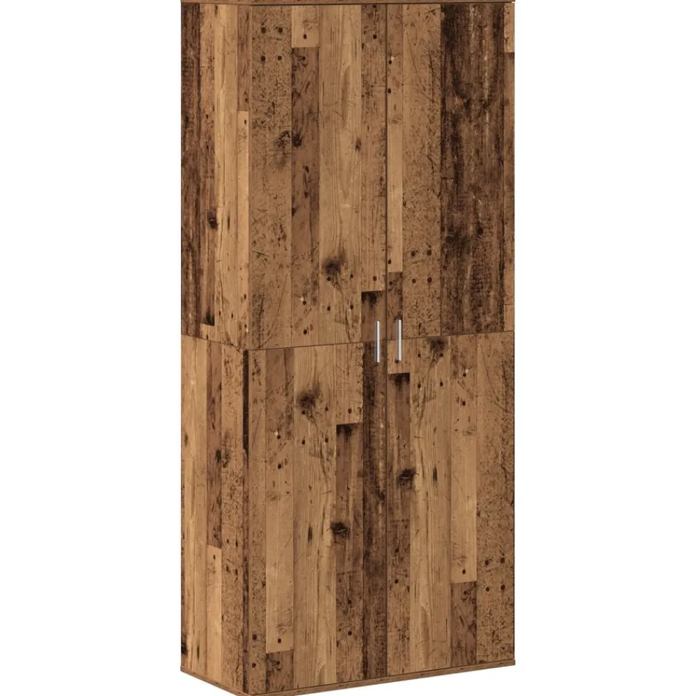 Huishoudelijke Benodigdheden*vidaXL Highboard met plank 80 x 39 x 178 cm Bewerkt hout Oud hout
