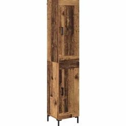 Highboard 34,5 x 34 x 180 cm Bewerkt hout>vidaXL Outlet
