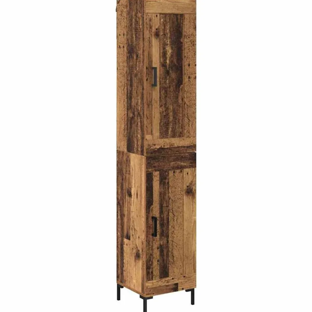 Highboard 34,5 x 34 x 180 cm Bewerkt hout>vidaXL Outlet