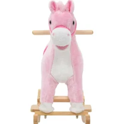 Speelgoed*vidaXL Hobbeldier paard 65x32x58 cm pluche roze
