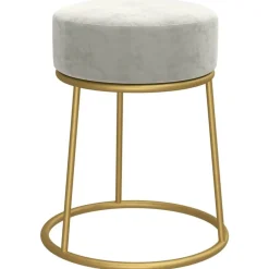 Hocker rond fluweel>vidaXL Sale