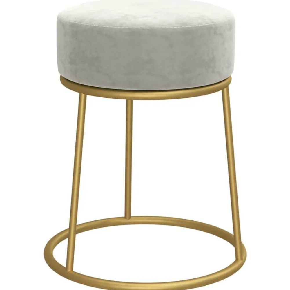 Hocker rond fluweel>vidaXL Sale