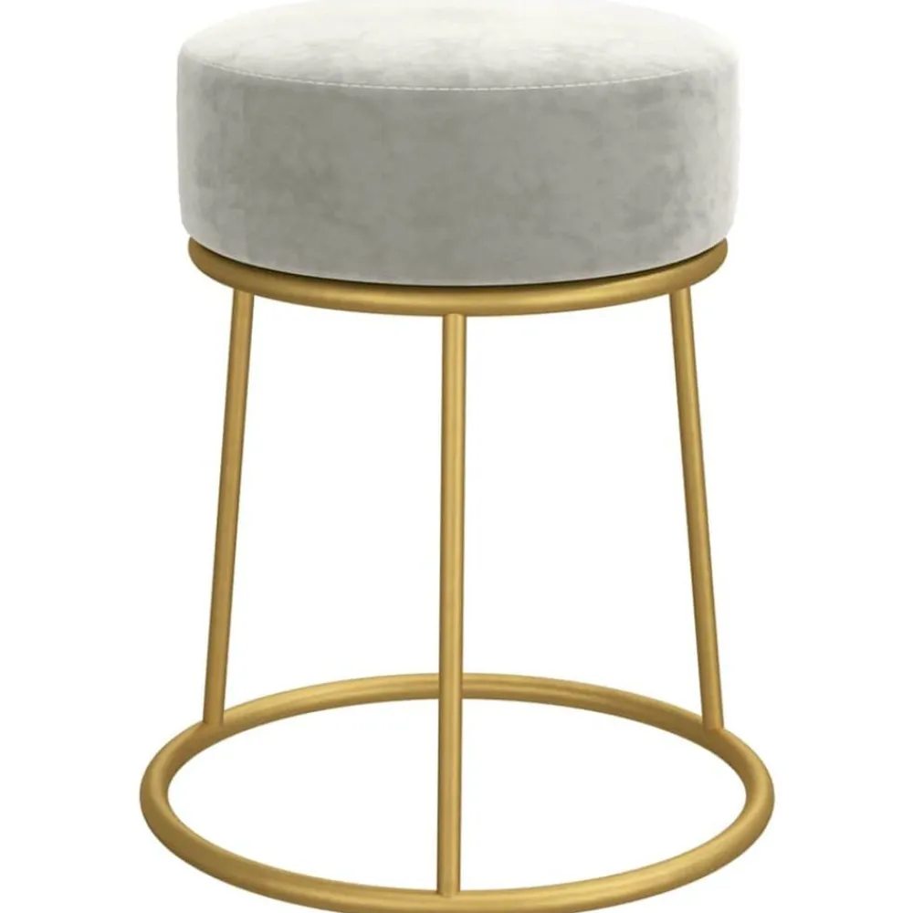 Hocker rond fluweel>vidaXL Sale
