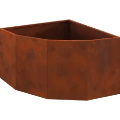 Tuin & Gazon*vidaXL Hoek Plantbak Roestig 60 x 60 x 35 cm Cortenstaal