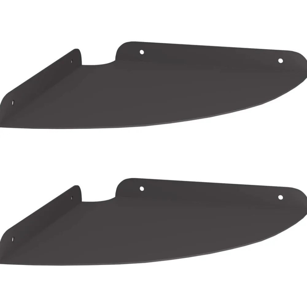 Hoek Vloeiende Plank met plank 2 pcs 24 x 24 x 2 cm>vidaXL Discount